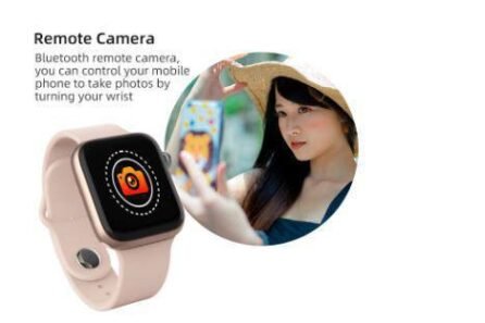 Relógio Inteligente  Smart Watch W34S Case de Silicone Pelicula e Duas Pulseiras - W34 S - Image 6