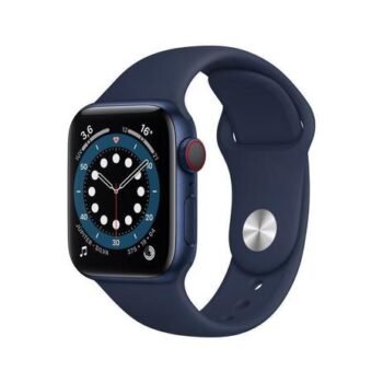 Apple Watch Series 6 Cellular + GPS, 40 mm, Alumínio Azul, Pulseira Esportiva Marinho Escuro