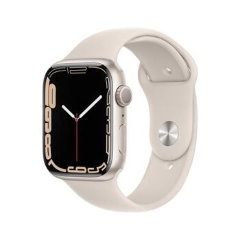 Apple Watch Series 7 (GPS, 45mm) - Caixa de Alumínio Estelar - Pulseira esportiva estelar