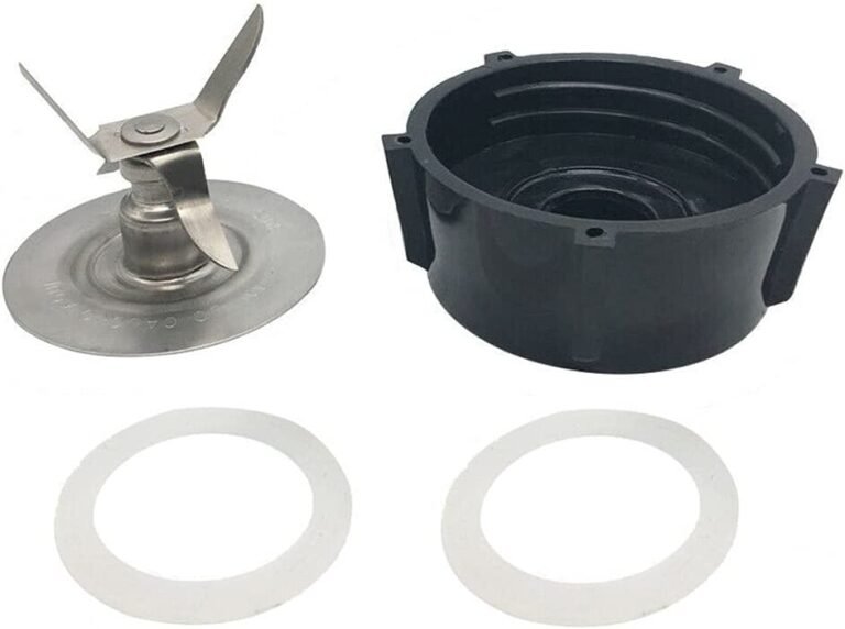 Triturador de gelo de 4 lâminas + Base do frasco do liquidificador + 2 unidades de borracha O-ring Juntas de reposição de peças para misturador Oster