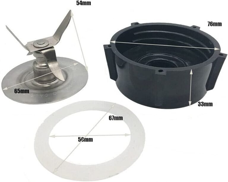 Triturador de gelo de 4 lâminas + Base do frasco do liquidificador + 2 unidades de borracha O-ring Juntas de reposição de peças para misturador Oster - Image 9