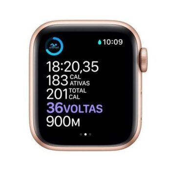 Apple Watch Series 6 Cellular + GPS, 44 mm, Alumínio Dourado, Pulseira  Areia Rosa  MG2D3BE/A - Image 3