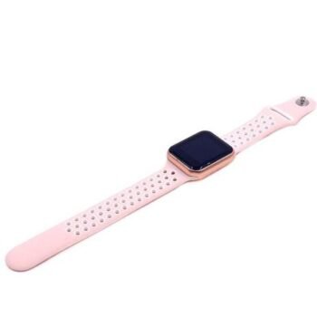 Relogio Inteligente F8 Smartwatch Troca Foto e Pulseira - Rosa/branco - Smart Watch - Image 3