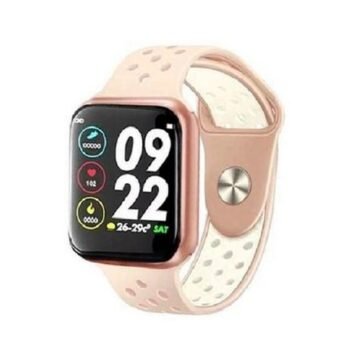 Relogio Inteligente F8 Smartwatch Troca Foto e Pulseira - Rosa/branco - Smart Watch
