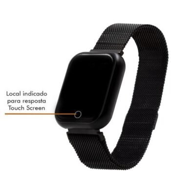 Relógio Smart Watch Batimento Cardíaco Duas Pulseiras T80 - Haiz - Image 3