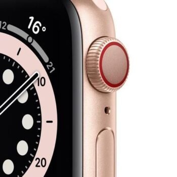 Apple Watch Series 6 Cellular + GPS, 44 mm, Alumínio Dourado, Pulseira  Areia Rosa  MG2D3BE/A - Image 2